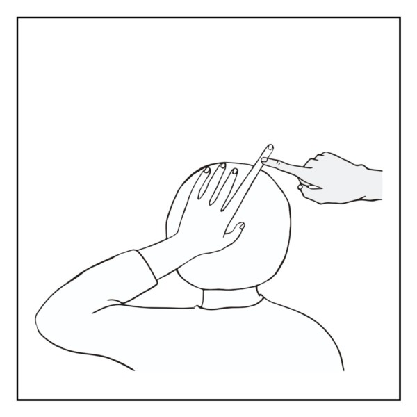 後頭部の指先錯覚(主観ドローイング)